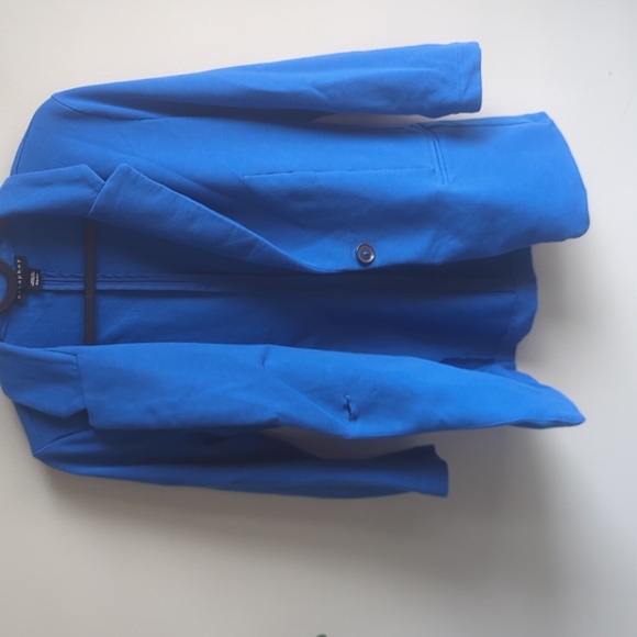 Metaphor. Women's One Button Casual Blazer. Blue. Size XS. - Picture 5 of 9